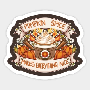 Pumpkin Spice Latte Sticker